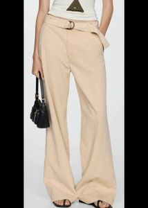 Flared Bell Bottom Pants with Belt