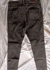 Vintage Washed Grey(charcoal) Denim Jeans