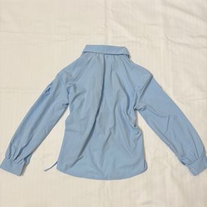 Savana lace trimmed Asymmetric shirt