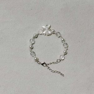 Pearl and Crystal Bead Bracelet