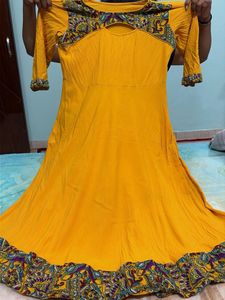 Vibrant Yellow Kurta Set with Paisley Print