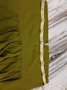Elegant Olive Green Kurtaset with dupatta and pant