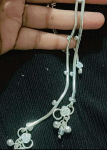 Pure silver  Kailash A1 Anklets with bill