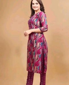 kurta set + pink colour pant free