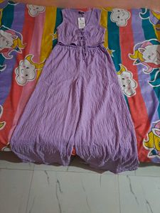 Shein front tie up Lavender Two-Piece Set