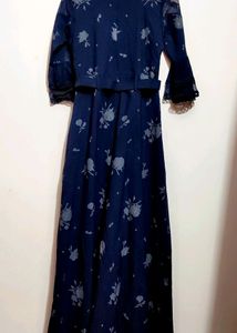 Blue Beautiful Dress For 30 Bust