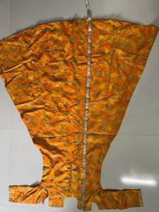 Elegant Yellow Brocade Blouse