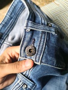 Light Blue Distressed Denim Jeans