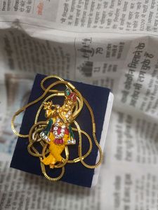Lord Krishna Necklace With Chain