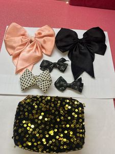 Chic Bows and Sequin Pouch Set combo