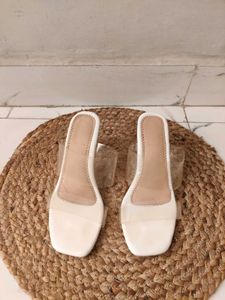 Stylish Transparent Block Heels