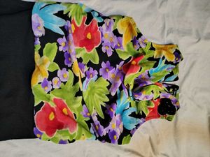 Floral Print Sleeveless Dress with Sequins