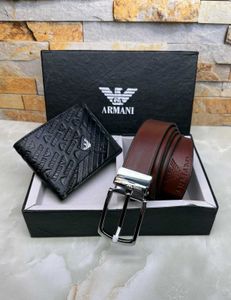 Armani Belt Wallet Combo