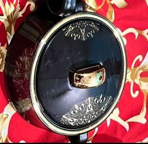 Elegant Black and Gold Cello casserole 500ml