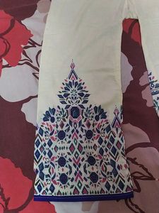 Kurta Set 3/4th Sleeves Cotton Fabric