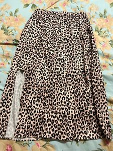 Leopard Print Maxi Skirt