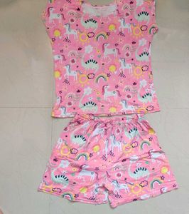 Cute Unicorn & Dinosaur Pajama Set