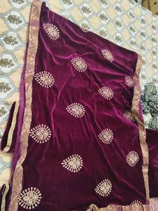 Elegant Velvet Kurta Set