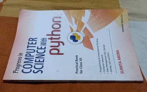 Progress In Computer Science With Python Class 12
