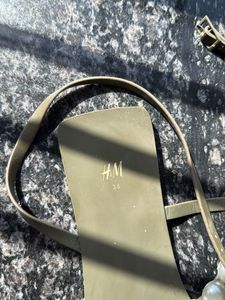 H&amp;M Barely There Flats With Pearls Size 36