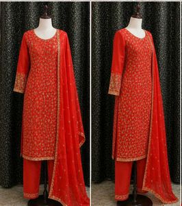 Red Kurta Set with Dupatta