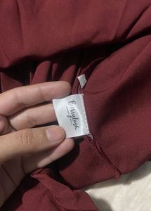 Burgundy Maxi Slip Dress