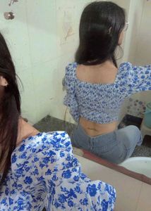 Floral Puff Sleeve Top