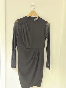 Elegant Black Long Sleeve Dress