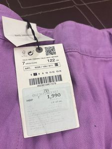 Zara Purple Cargo Mini Skirt