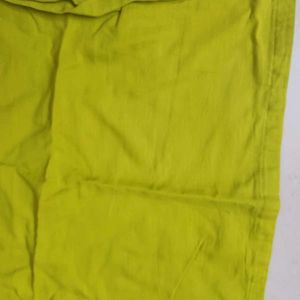 Bright Yellow/ Green Spaghetti Strap Cotton Slip