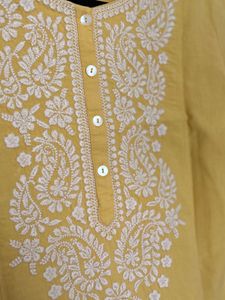 Utsa westside mustard/yellow Embroidered Kurta
