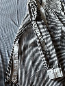 Striped V-Neck Mini Dress