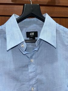 H&amp;M Light Blue Shirt Men