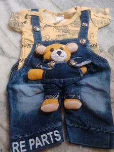 Baby Denim Overalls Set