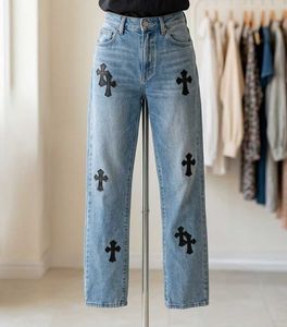 Y2K / Gothic Cross Patch Denim Jeans ✝️✨