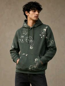 Men's Paisley Print Hoodie
