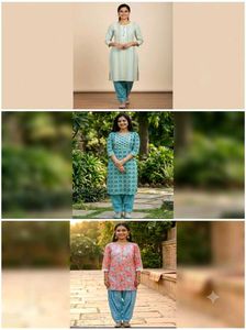 Combo-3-BrandNew 2-SkyBlue&1-Pink Embroidery