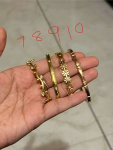 (LOWEST PRICE)Elegant Gold Bracelets Set