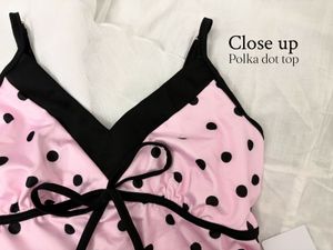 Pink Polka Dot savana Cami Top