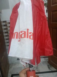 Red and White Umbrella