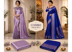 Combo Pack of 2 Beautiful Sarees