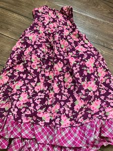 Corduroy Floral Dress