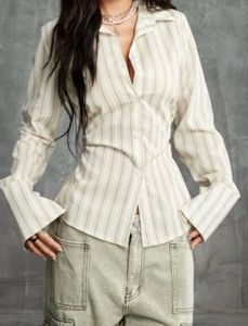 Chic Striped Button-Up Shirt