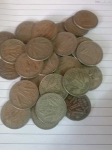 Vintage Indian Rupee Coins