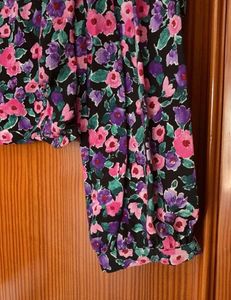 Zara Floral Print Square Neck Top
