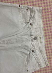 pure white casual denim