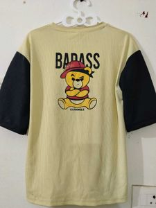 Cool Cartoon Bear Graphic T-Shirt