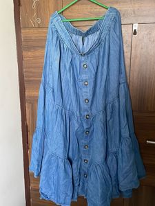 Denim Tired Skirt