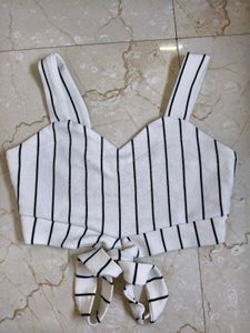 striped crop top