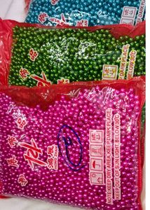 Craft Beads dark Pink,blue,green 1.5kgs 6mm combo